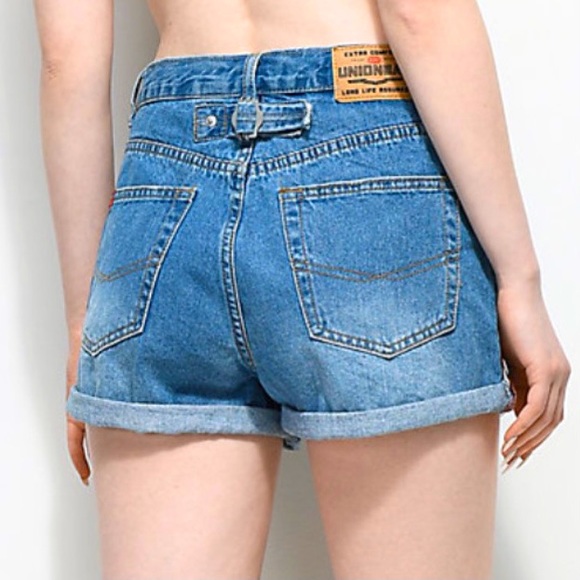 Unionbay Back Tab Medium Wash Denim Short - Picture 2 of 5